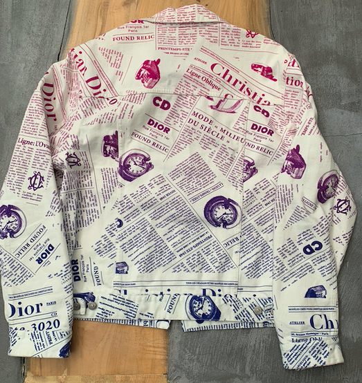 Christian Dior Newspaper Print Jacket - Men's M/L — Olori Swank